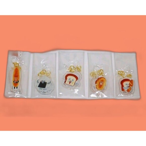 5 pairs of acrylic bread thief earrings - Picture 1 of 7